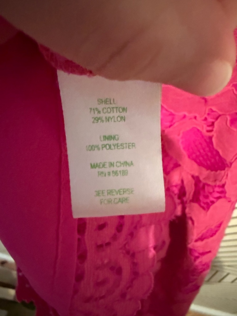 Lilly Pulitzer Aaliyah Dress Hot Pink Lace Mini Dress with Tie Back Size 2 Lace - Picture 15 of 15